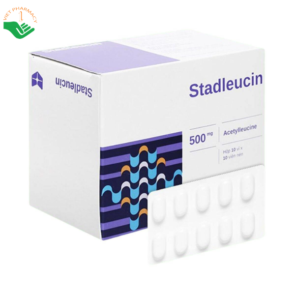 Thuốc Stadleucin 500mg Stellapharm điều trị chóng mặt, mất thăng bằng (Hộp 10 vỉ x 10 viên)