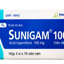 Thuốc Sunigam 100 Imexpharm điều trị viêm đau xương khớp (Hộp 3 vỉ x 10 viên)
