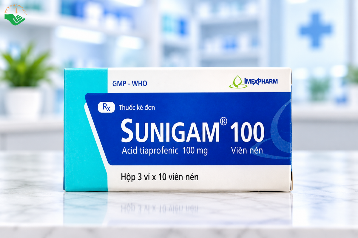 Thuốc Sunigam 100 Imexpharm điều trị viêm đau xương khớp (Hộp 3 vỉ x 10 viên)