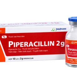 Thuốc bột pha tiêm Piperacillin 2g Imexpharm điều trị nhiễm khuẩn nặng (Hộp 10 lọ)