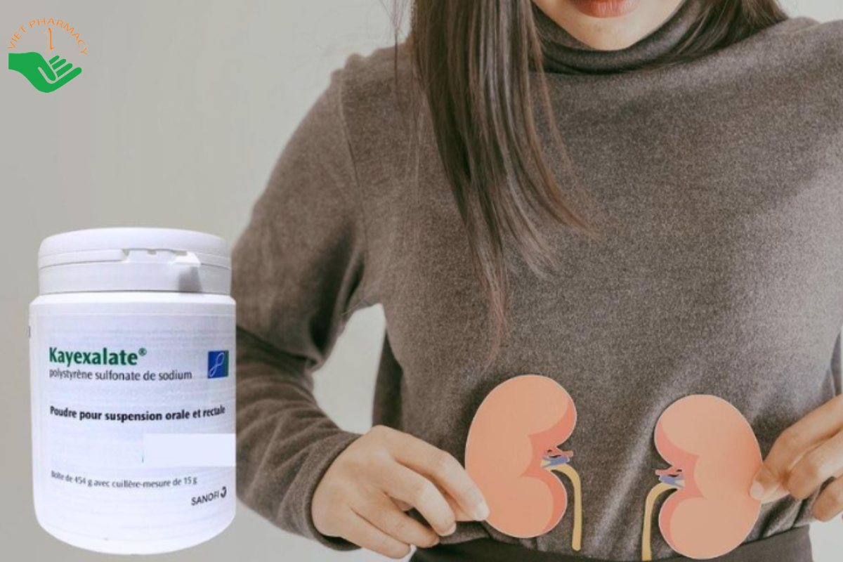 Thuốc Kayexalate Sanofi điều trị tăng kali máu ở bệnh nhân suy thận (Hộp 454g)