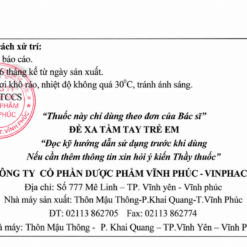 Thuốc tiêm Vinopa 40mg/2ml Vinphaco giảm đau co thắt cơ trơn (Hộp 10 ống x 2ml)