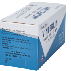 Thuốc tiêm Vinterlin 0,5mg/1ml Vinphaco điều trị co thắt phế quản (Hộp 5 vỉ x 10 ống)