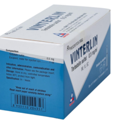 Thuốc tiêm Vinterlin 0,5mg/1ml Vinphaco điều trị co thắt phế quản (Hộp 5 vỉ x 10 ống)