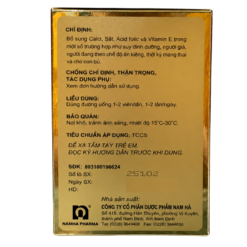Viên uống Hemomax NamHa Pharma bổ sung sắt và canxi (Hộp 10 vỉ x 10 viên)
