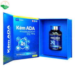 Viên uống Kẽm ADA Pharma hỗ trợ bổ sung kẽm, selen, lysine và crom, tăng cường sức đề kháng và cải thiện tình trạng ăn uống kém (Hộp 60 viên)