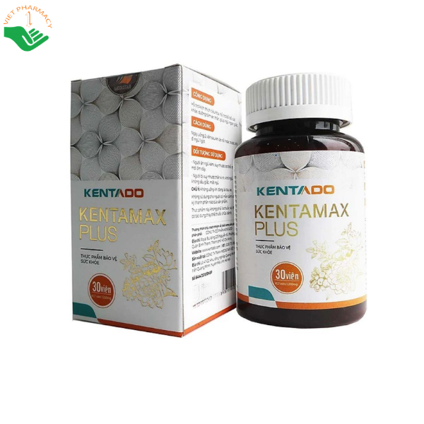 Viên uống Kentamax Plus Kentado hỗ trợ tăng cân, cải thiện tiêu hóa và hấp thu dưỡng chất (Hộp 30 viên)
