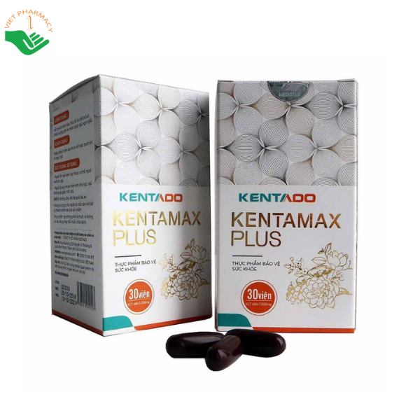 Viên uống Kentamax Plus Kentado hỗ trợ tăng cân, cải thiện tiêu hóa và hấp thu dưỡng chất (Hộp 30 viên)