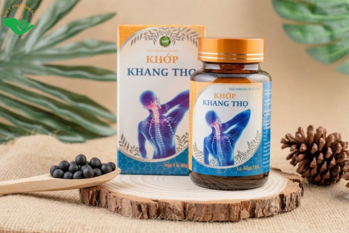 Viên uống Khớp Khang Thọ Nam Dương hỗ trợ giảm đau nhức xương khớp, đau mỏi vai gáy và tê bì chân tay (Hộp 1 lọ 40g)