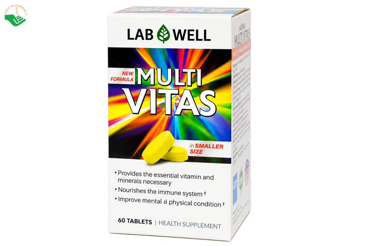 Viên uống Multi Vitas Lab Well bổ sung vitamin và khoáng chất (Hộp 60 viên)