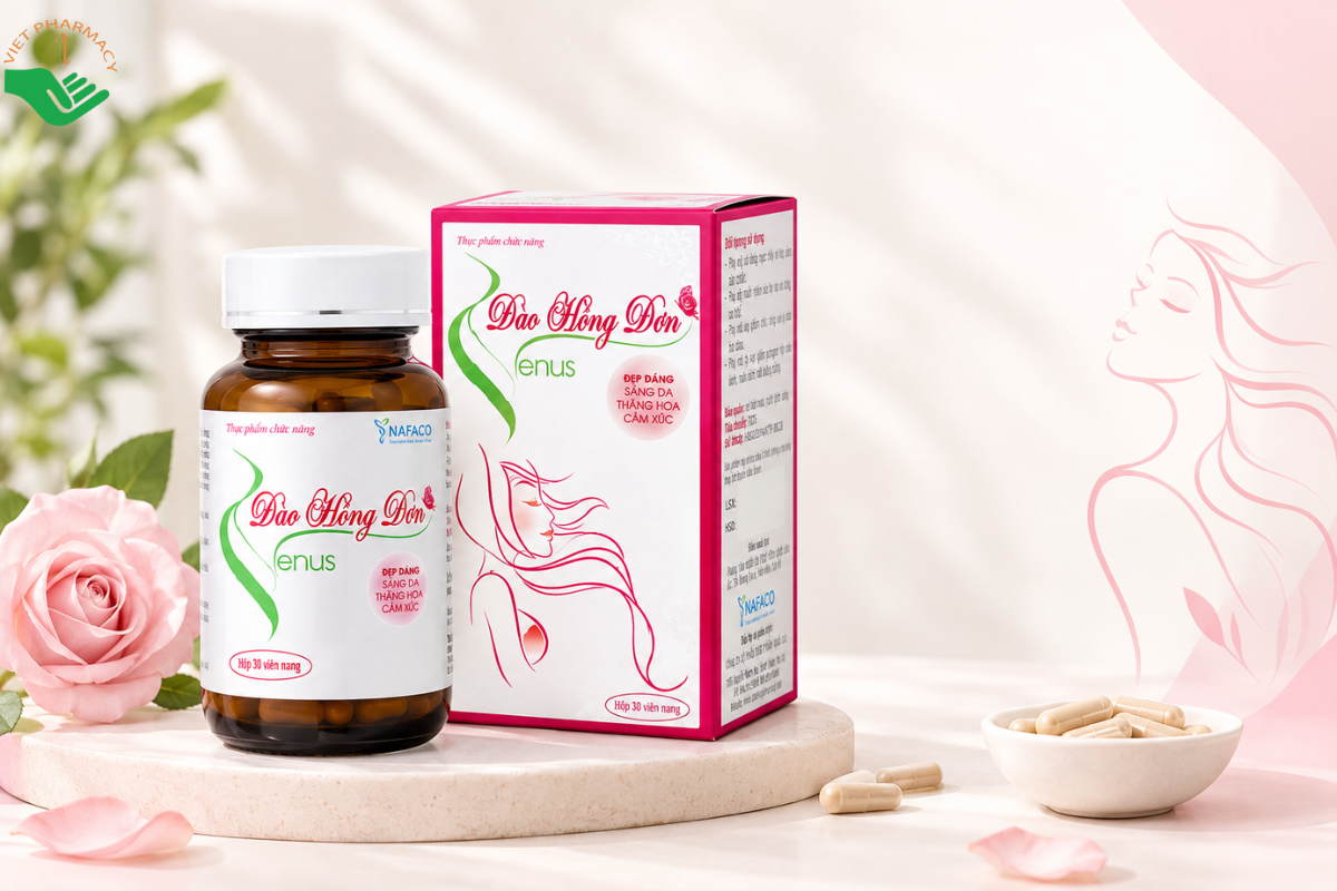 Viên uống nở ngực Đào Hồng Đơn Venus