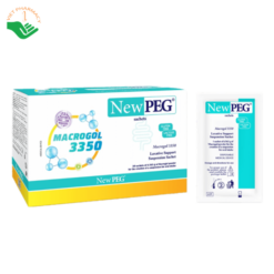 Bột Macrogol 3350 NewPEG hỗ trợ nhuận tràng và cải thiện táo bón (Hộp 30 gói)