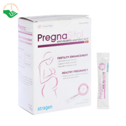 Bột pha uống PregnaSitol Stragen Pharma hỗ trợ tăng khả năng thụ thai, tăng chất lượng trứng (Hộp 60 gói)