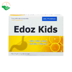 Bột sủi Edoz Kids DHG Pharma hỗ trợ trung hòa acid dạ dày (Hộp 24 gói x 2g)