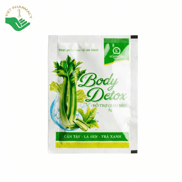 Body Detox Kohinoor hỗ trợ giảm tích tụ mỡ thừa, hỗ trợ giảm béo (Hộp 36 gói x 5g)