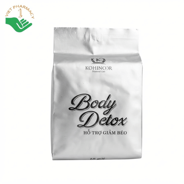 Body Detox Kohinoor hỗ trợ giảm tích tụ mỡ thừa, hỗ trợ giảm béo (Hộp 36 gói x 5g)