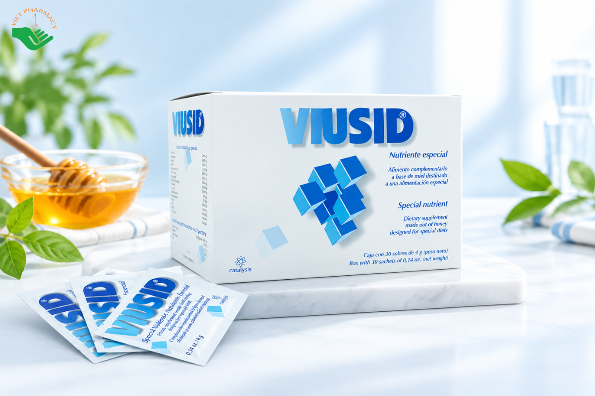 Bột Viusid Catalysis hỗ trợ chức năng gan và tăng cường sức đề kháng (Hộp 90 gói) 