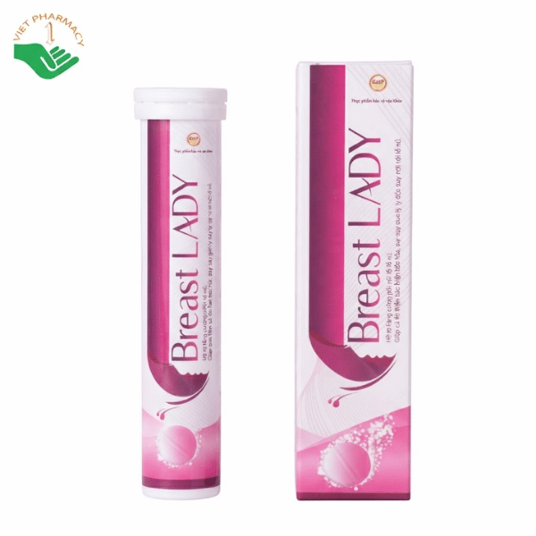 Breast Lady OSHII hỗ trợ tăng size vòng 1, tăng cường nội tiết tố nữ, hỗ trợ chống lão hóa da (Hộp 20 viên)