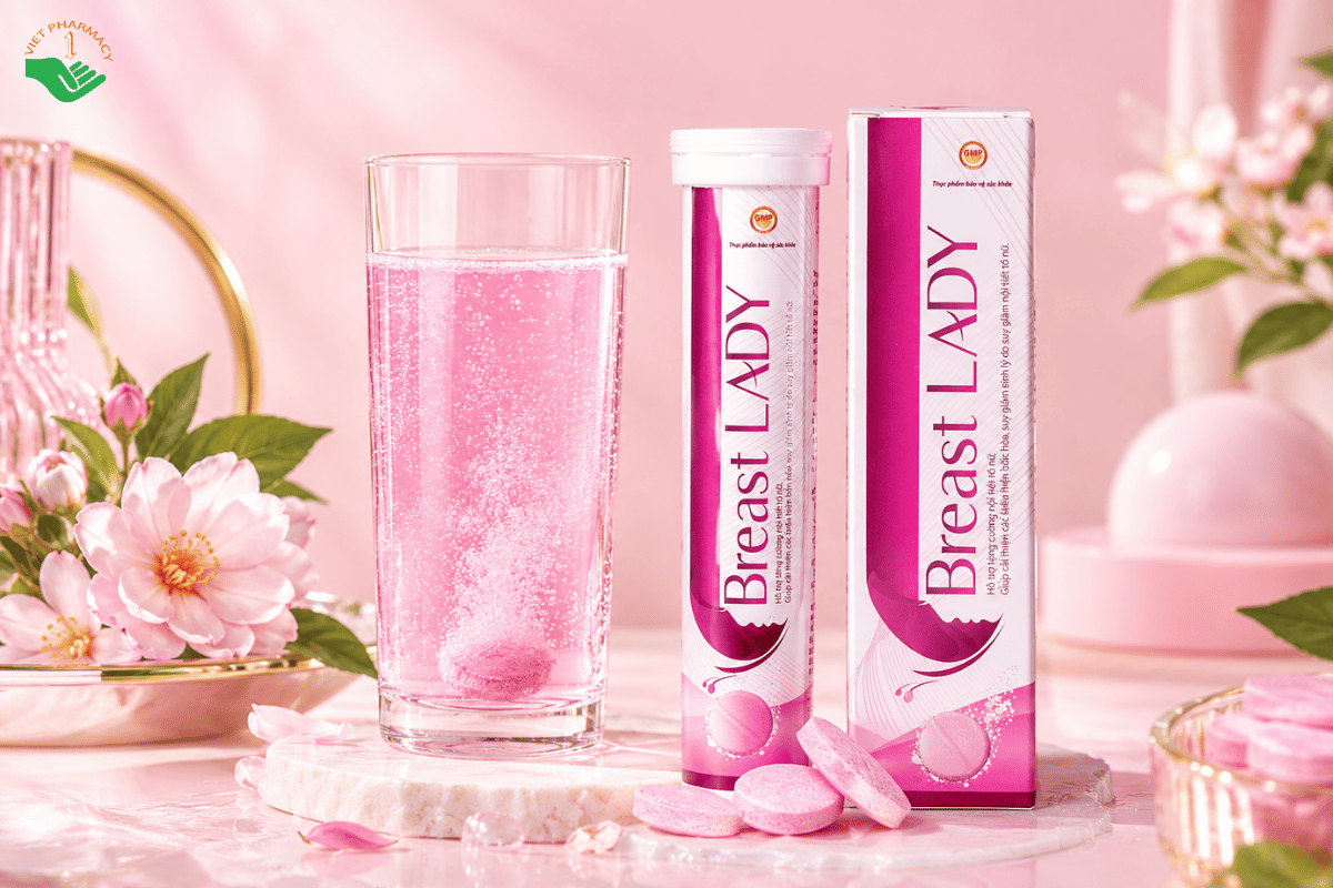 Breast Lady OSHII hỗ trợ tăng size vòng 1, tăng cường nội tiết tố nữ, hỗ trợ chống lão hóa da (Hộp 20 viên)