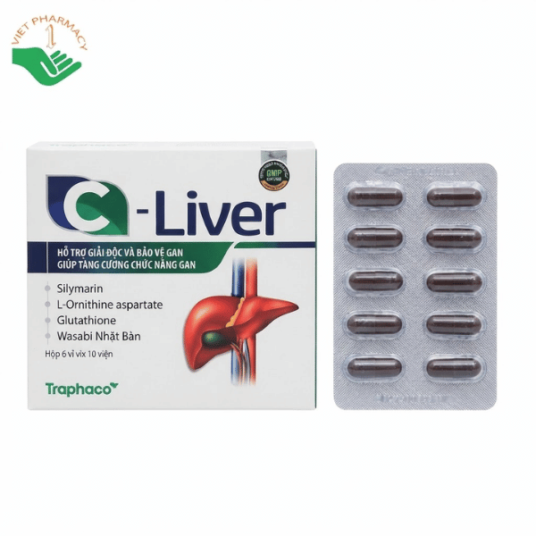 C-Liver OSHII hỗ trợ giải độc và bảo vệ gan, tăng cường chức năng gan (Hộp 60 viên)