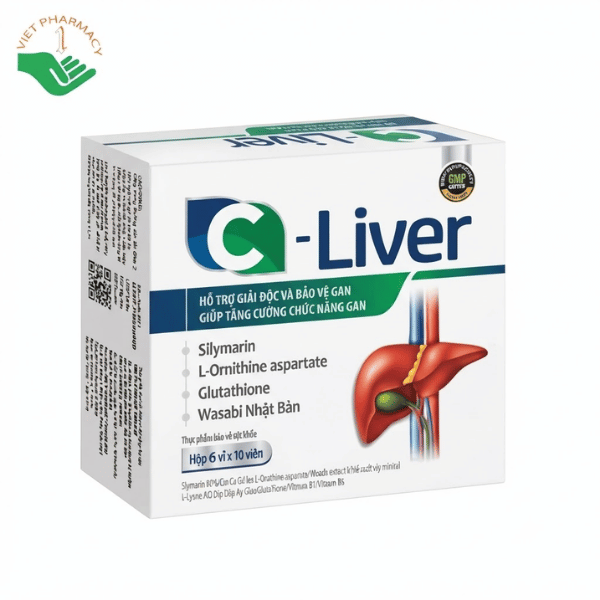 C-Liver OSHII hỗ trợ giải độc và bảo vệ gan, tăng cường chức năng gan (Hộp 60 viên)