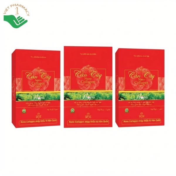 Cần Tây Nano Collagen Hops hỗ trợ tăng cường chuyển hóa chất béo, hỗ trợ giảm béo ở người béo phì (Hộp x 30 gói)
