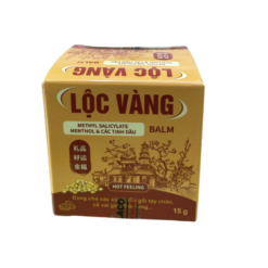 Cao xoa bóp Lộc Vàng hỗ trợ xoa dịu cảm giác đau mỏi ở các vùng thắt lưng, cổ, vai và gáy (Hũ 15g)