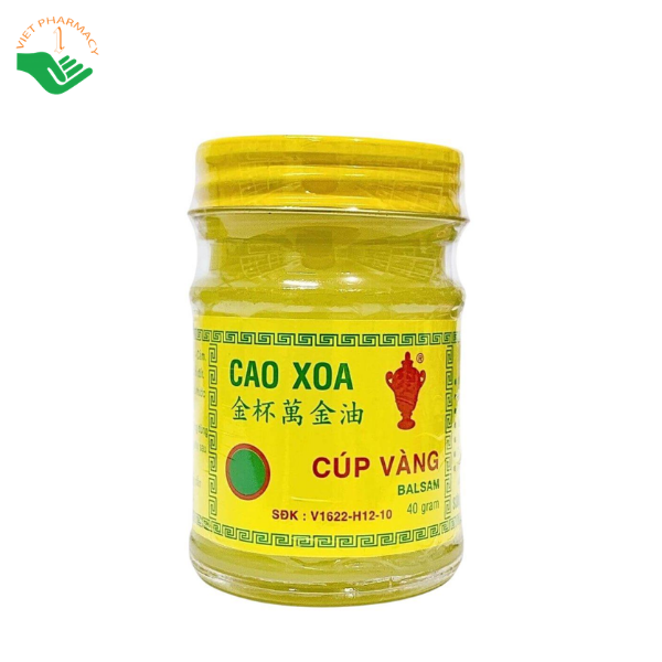 Cao Xoa Cúp Vàng Sơn Hà giảm đau nhức, nghẹt mũi và dịu vết côn trùng đốt (Hũ 40g)