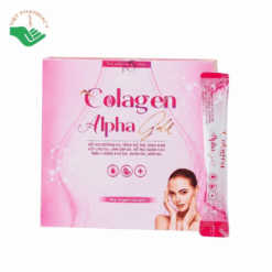Collagen Alpha Gold hỗ trợ dưỡng da sáng đẹp, tăng độ đàn hồi, giảm sạm nám (Hộp 30 gói x 12ml)