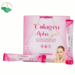 Collagen Alpha Gold hỗ trợ dưỡng da sáng đẹp, tăng độ đàn hồi, giảm sạm nám (Hộp 30 gói x 12ml)