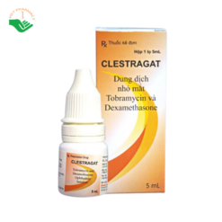 Dung dịch nhỏ mắt Clestragat Bharat Parenterals hỗ trợ điều trị nhiễm khuẩn và viêm mắt (Hộp 1 lọ 5ml)