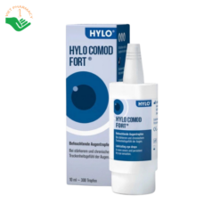 Dung dịch nhỏ mắt Hylo-Comod Forte Ursapharm dưỡng ẩm, bôi trơn bề mặt mắt (Lọ 10ml)