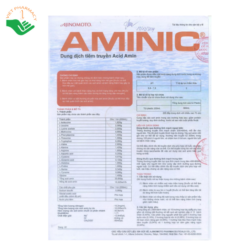 Dung dịch tiêm truyền Aminic Ampharco giúp bổ sung acid amin và cung cấp đạm qua đường truyền tĩnh mạch (Túi 200ml)