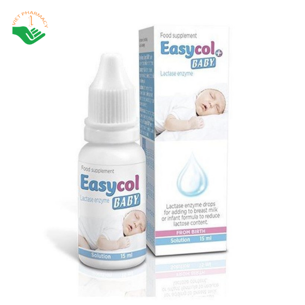 Dung dịch uống Easycol Baby + cải thiện khóc đêm ở trẻ (Hộp 1 lọ 15ml)