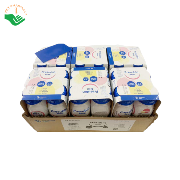 Sữa Fresubin Renal Vanilla Fresenius Kabi bổ sung dinh dưỡng cho người bệnh thận mạn tính (Lốc 4 chai x 200ml) - Ảnh 4