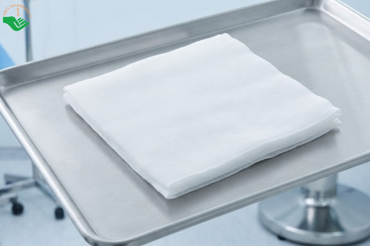 Gạc Meche phẫu thuật An Lành cầm máu tạm thời, dẫn lưu dịch và máu (Hộp 3 miếng 1.5cm x 100cm)