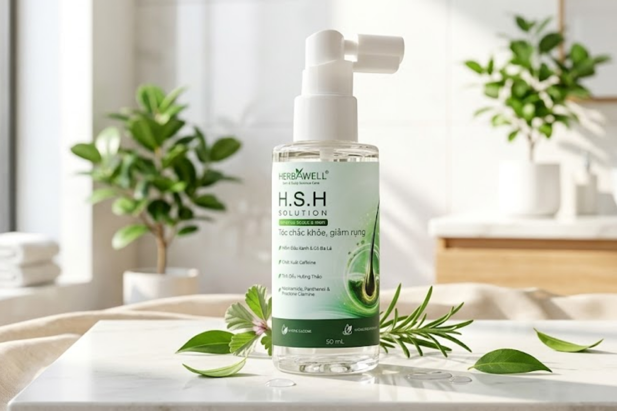 Tinh chất ngăn rụng và kích thích mọc tóc H.S.H Solution (Lọ 50ml)