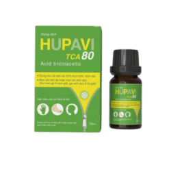 Dung dịch chấm sùi mào gà Hupavi TCA 80 Monapharm (Hộp 1 lọ 10ml)