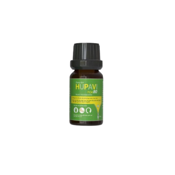 Dung dịch chấm sùi mào gà Hupavi TCA 80 Monapharm (Hộp 1 lọ 10ml)