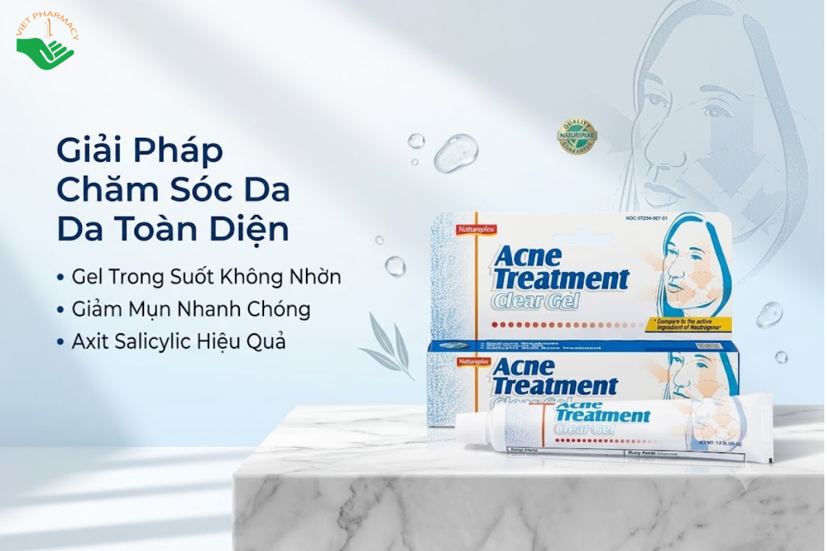 Kem Acne Treatment kiểm soát dầu nhờn, điều trị mụn, làm mờ các vết thâm do mụn (Tuýp 42,5g)