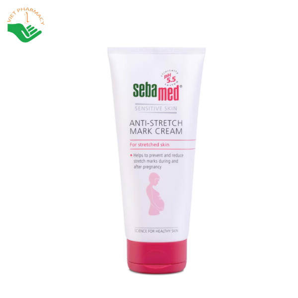 Kem Anti-Stretch Mark Cream Sebamed ngăn ngừa và trị vết rạn da bà bầu (Tuýp 200ml)