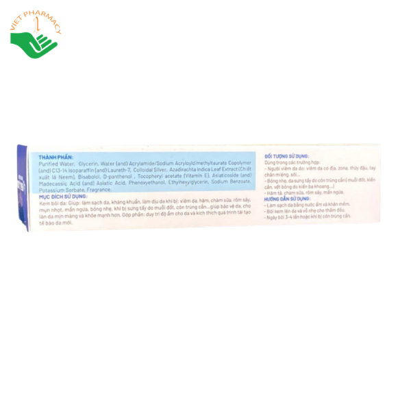 Kem bôi Colloidal Silver 247 Nobiphar kháng khuẩn, làm dịu kích ứng và bảo vệ da (Hộp 1 tuýp 10g) - Ảnh 5