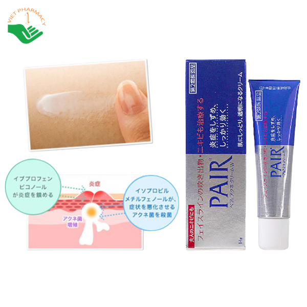 Kem trị mụn Pair Acne Cream W Lion hỗ trợ giảm mụn viêm, sưng đỏ (Tuýp 24g) - Ảnh 4