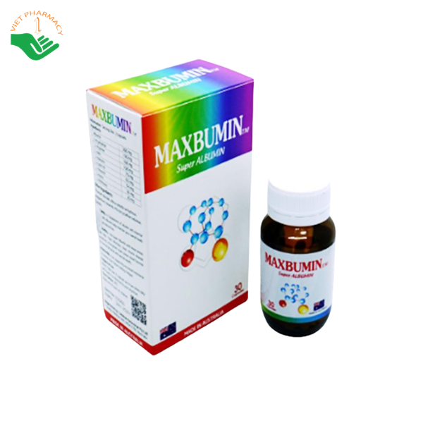 Viên uống Maxbumin TM Super Albumin bổ sung Albumin, acid amin, hỗ trợ phục hồi sức khỏe và chức năng gan (Hộp 1 lọ 30 viên) - Ảnh 3