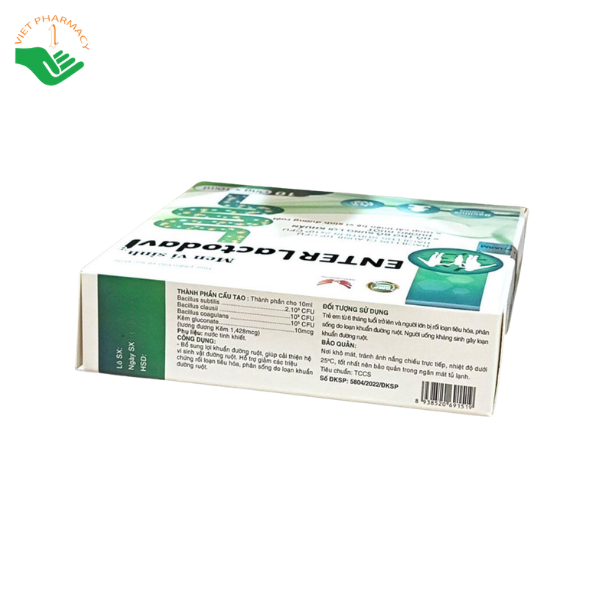 Men vi sinh Enter Lactodavi bổ sung lợi khuẩn, hỗ trợ giảm rối loạn tiêu hóa (Hộp 10 ống x 10ml) - Ảnh 4