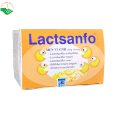 Men vi sinh Lactsanfo Dược Phẩm Sanfo bổ sung lợi khuẩn, hỗ trợ cân bằng hệ vi sinh và cải thiện rối loạn tiêu hóa (Hộp 24 gói x 3g)