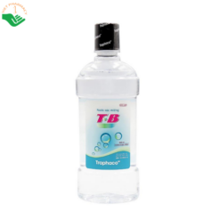 Nước súc miệng T-B Traphaco hỗ trợ vệ sinh răng miệng, ngừa sâu răng và hôi miệng (Chai 500ml)