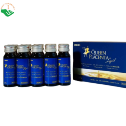 Nước uống nhau thai ngựa Queen Placenta Orihiro hỗ trợ chăm sóc da, bổ sung collagen và dưỡng chất (Hộp 10 chai x 30ml)
