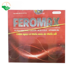 Ống uống Feromax Trường Thọ Pharma bổ sung sắt, hỗ trợ giảm nguy cơ thiếu máu do thiếu sắt (Hộp 4 vỉ x 5 ống)