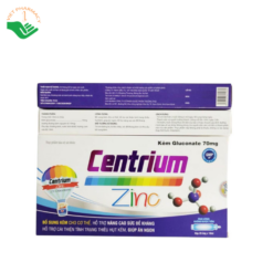Siro Centrium Zinc bổ sung kẽm, hỗ trợ ăn ngon và tăng sức đề kháng (Hộp 20 ống x 10 ml)